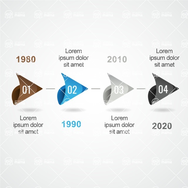 Infographic Templates Collection - Vector, Photoshop, PowerPoint, Google Slides - 3D Milestones Vector Infographic Template Design